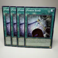 4x Yugioh Power Bond LED3-EN022 Common - LP-NM 💎 - Image 1