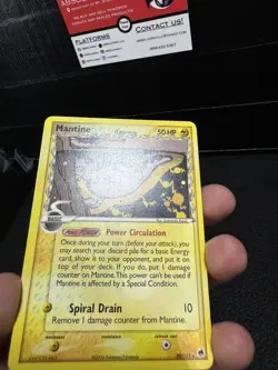 Mantine 20/101 Non-Holo Rare Dragon Frontiers Ex Pokemon TCG Card LP - Image 3