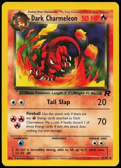 Dark Charmeleon 32/82 Uncommon Team Rocket Pokemon Card - Image 1
