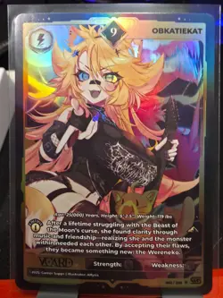 Obkatiekat 9 Holo 1st Edition Awakened Worlds Card GamerSupps VCard 062/250 - Image 1