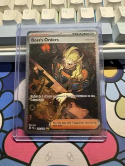 Boss's Orders 265/193SV02 Paldea Evolved Sir Special Illustration Rare Card - Image 1