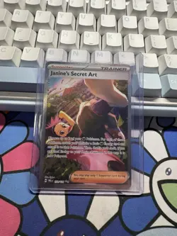 Pokemon TCG Prismatic Evolutions Janine's Secret Art Card 173/131 Sir - Image 1
