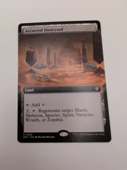Accursed Duneyard EXTENDED ART Commander: Aetherdrift Magic MTG NM - Image 1