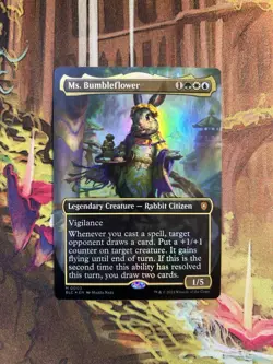 Ms. Bumbleflower (Borderless) Foil - Commander: Bloomburrow (BLC) NM - Image 1