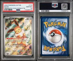 Pokemon Eevee 2025 SVP 173 ETB Black Star Promo PSA 10 Prismatic Evolutions Gem - Image 3