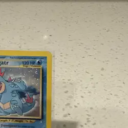 Pokemon TCG Feraligatr Neo Genesis Holo Card 5/111 1st Edition Rare - Image 3