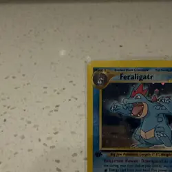 Pokemon TCG Feraligatr Neo Genesis Holo Card 5/111 1st Edition Rare - Image 4