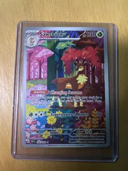 2024 Pokemon Scarlet & Violet Temporal Forces Sawsbuck #166/162 - Image 1