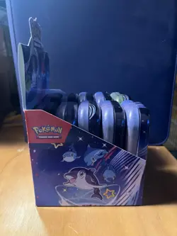 Pokemon Paldean Fates EMPTY Mini Tins (x10) w/Display Complete Art Series Set - Image 2