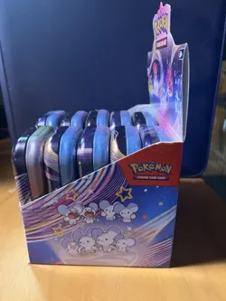 Pokemon Paldean Fates EMPTY Mini Tins (x10) w/Display Complete Art Series Set - Image 4
