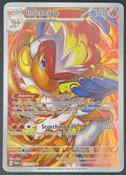 Infernape 173/167 Pokemon TCG SV06: Twilight Masquerade Illustration Rare NM - Image 1