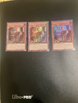 X3 Yugioh Adamancipator Researcher SESL-EN002 1st Secret (NM) - Image 1