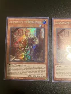 X3 Yugioh Adamancipator Researcher SESL-EN002 1st Secret (NM) - Image 2