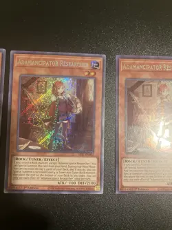 X3 Yugioh Adamancipator Researcher SESL-EN002 1st Secret (NM) - Image 3