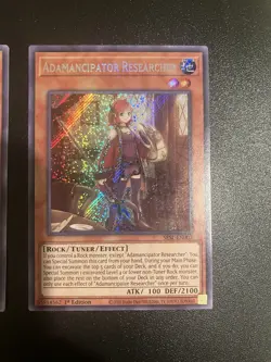 X3 Yugioh Adamancipator Researcher SESL-EN002 1st Secret (NM) - Image 4