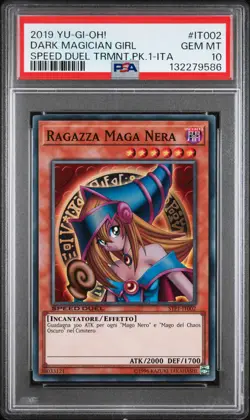 2019 YU-GI-OH! SPEED DUEL TOURNAMENT PACK 1 ITALIAN DARK MAGICIAN GIRL PSA 10 - Image 1
