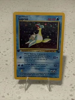 Lapras 25/62 Fossil 1st Edition Non Holo Rare Pokemon Card NM - Image 1