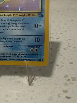 Lapras 25/62 Fossil 1st Edition Non Holo Rare Pokemon Card NM - Image 5