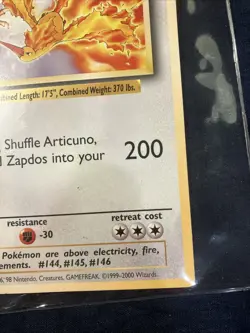 Pokemon Articuno, Moltres, and Zapdos Warner Bros Promo Jumbo Oversized Card MP - Image 4