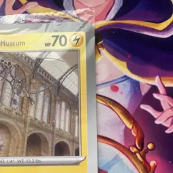 Pikachu At The Museum, Pokemon X Natural History Museum Jumbo Promo Pokemon Card - Image 3