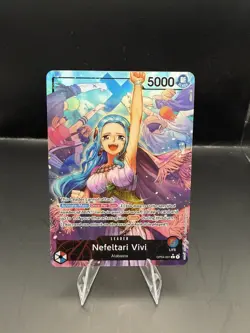 Namco Nefeltari Vivi Leader Card OP04-001 Alternate Art Foil One Piece CCG 5000 - Image 1