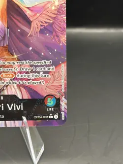 Namco Nefeltari Vivi Leader Card OP04-001 Alternate Art Foil One Piece CCG 5000 - Image 2