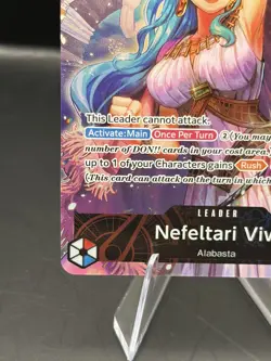 Namco Nefeltari Vivi Leader Card OP04-001 Alternate Art Foil One Piece CCG 5000 - Image 5
