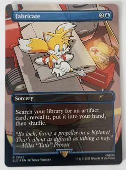 Magic the Gathering Secret Lair Sonic Fabricate Rainbow Foil 2090 - Image 1