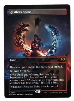 Magic the Gathering MTG Card: Restless Spire Borderless #0306 WOE Rare! NM - Image 1