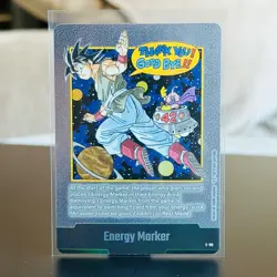Goku Energy Marker E-90 Silver Manga Booster 02 Dragon Ball Card English Goku - Image 1