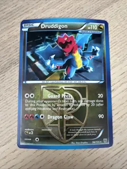 Pokemon Card Druddigon Plasma Storm Cracked Ice Holo Rare 94/135 Trading Card - Image 1