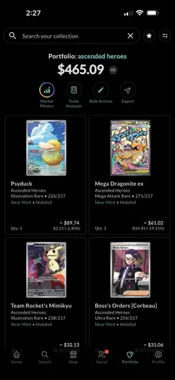 Pokemon TCG Ascended Heroes 26 card lot! IR,SR,MA mint condition - Image 5