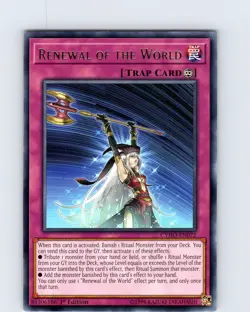 Yu-Gi-Oh TCG Renewal Of The World CYHO-EN072 1st Edition Regular Rare Card NM - Image 1