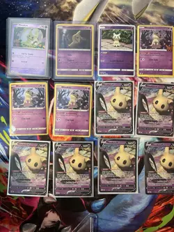 Pokemon TCG Mimikyu promo & Mimikyu V Basic V Regular Finish 16 Card Lot - Image 3