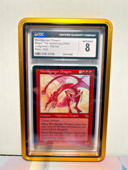 **FOIL Worldgorger Dragon MTG Magic Judgment | English | Near Mint-Mint CGC 8** - Image 1