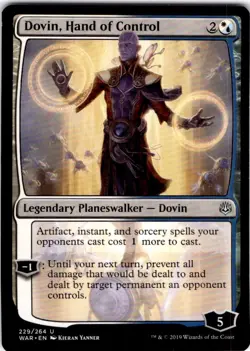 MTG Dovin, Hand of Control War of the Spark Uncommon #229 - Image 1