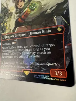 MTG Final Fantasy Yuffie, Materia Hunter (Borderless Chocobo Track Foil) - Image 2