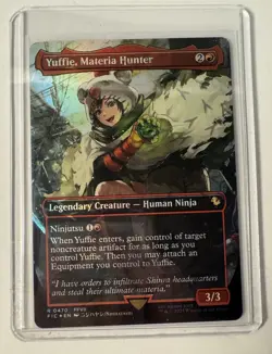 MTG Final Fantasy Yuffie, Materia Hunter (Borderless Chocobo Track Foil) - Image 4