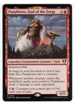MTG Purphoros, God of the Forge - Commander Masters (CMM) Regular Magic NM - Image 1