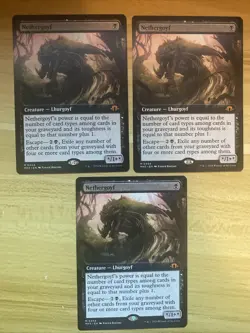 3x (3 Total) Nethergoyf (Extended Art) Modern Horizons 3 Regular NM Magic MTG - Image 1