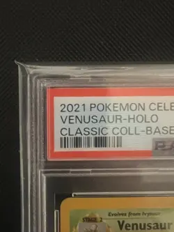 2021 Pokemon Celebrations Classic Collection Base Set #15 Venusaur Holo PSA 10 - Image 4