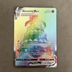Pokemon TCG Alcremie VMAX Shining Fates 073/072 Rainbow Secret Rare NM - Image 1