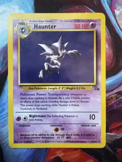 Pokemon Vintage Haunter 21/62 Fossil LP-MP - Image 1