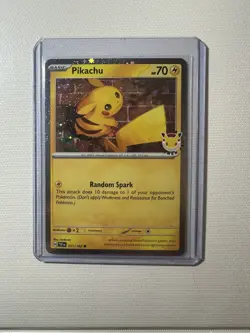 Pikachu 051 /162 Stamped 2026 Pokemon Day Promo TCG -NM with stickers & Coin - Image 2