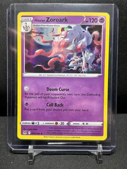 Hisuian Zoroark 076/196 Holo Rare Pokemon 2022 Lost Origin NM - Image 1