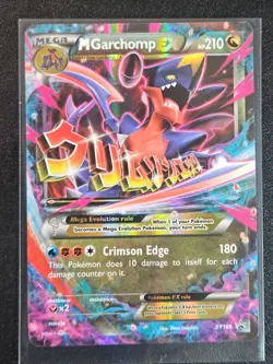 Pokemon Mega M Garchomp EX • 2016 • XY Promos • XY168 • Good Condition - Image 1