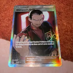 Pokemon TCG Giovanni's Exile Full Art 67/68 Hidden Fates Ultra Rare Holo Eng - Image 1