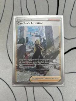 Pokemon TCG Cynthia's Ambition GG60/GG70 Crown Zenith Trainer Gallery Card - Image 1