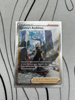Pokemon TCG Cynthia's Ambition GG60/GG70 Crown Zenith Trainer Gallery Card - Image 2