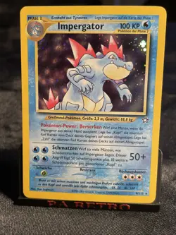 Pokemon TCG Feraligatr *SWIRL* Neo Genesis Holo Unlimited Rare Card 4/111 (LP) - Image 1
